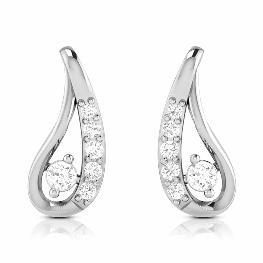 Daily wear earrings design Slobber Lab Grown Diamond Earrings Fiona Diamonds