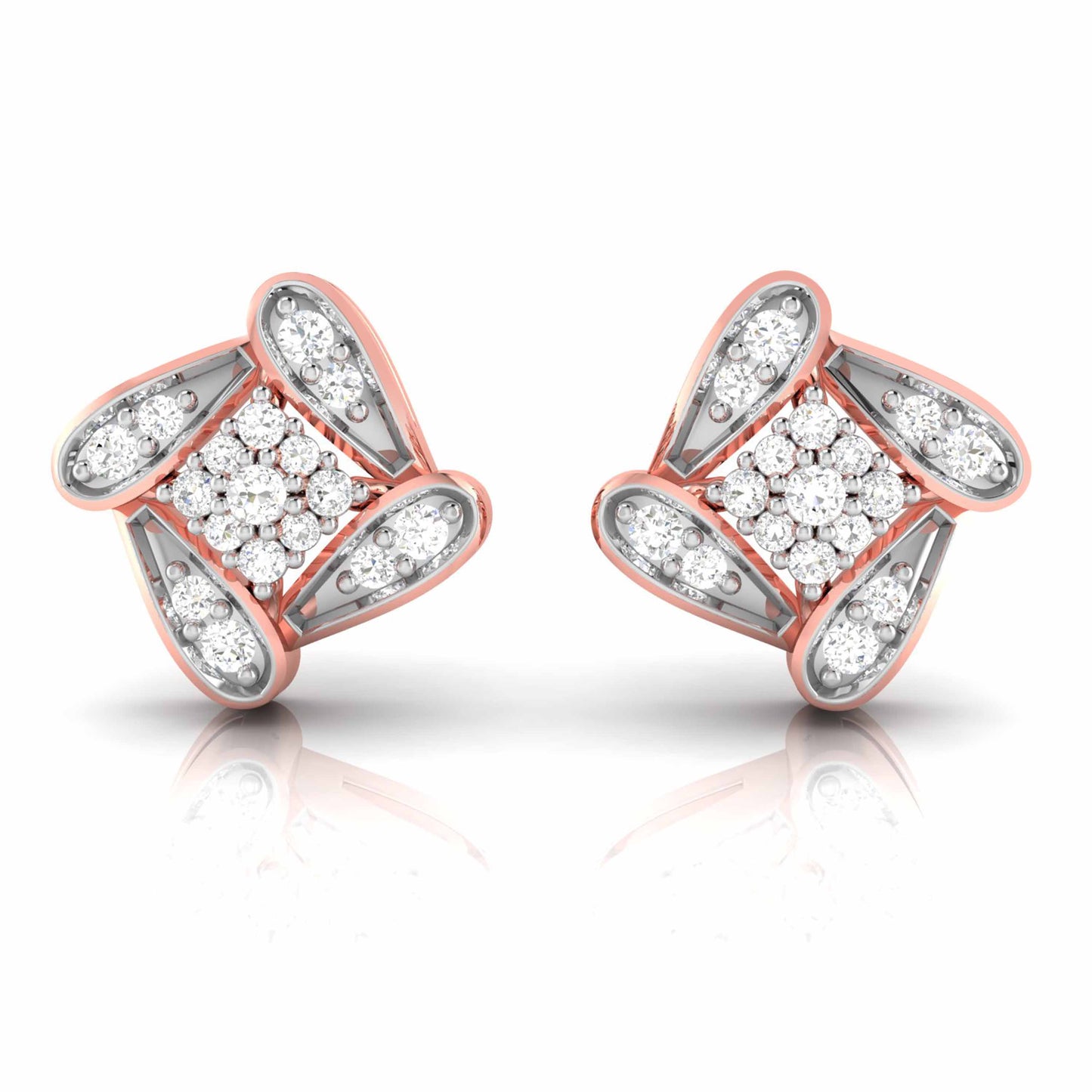 Party wear earrings design Latica Lab Grown Diamond Earrings Fiona Diamonds