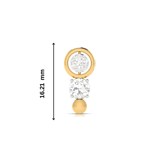 Round shape earrings design Redex Lab Grown Diamond Earrings Fiona Diamonds