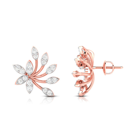 Latest earrings design Bougainviella Lab Grown Diamond Earrings Fiona Diamonds