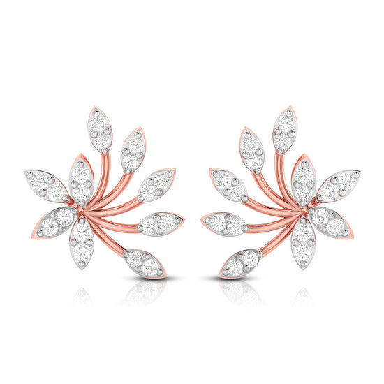 Latest earrings design Bougainviella Lab Grown Diamond Earrings Fiona Diamonds