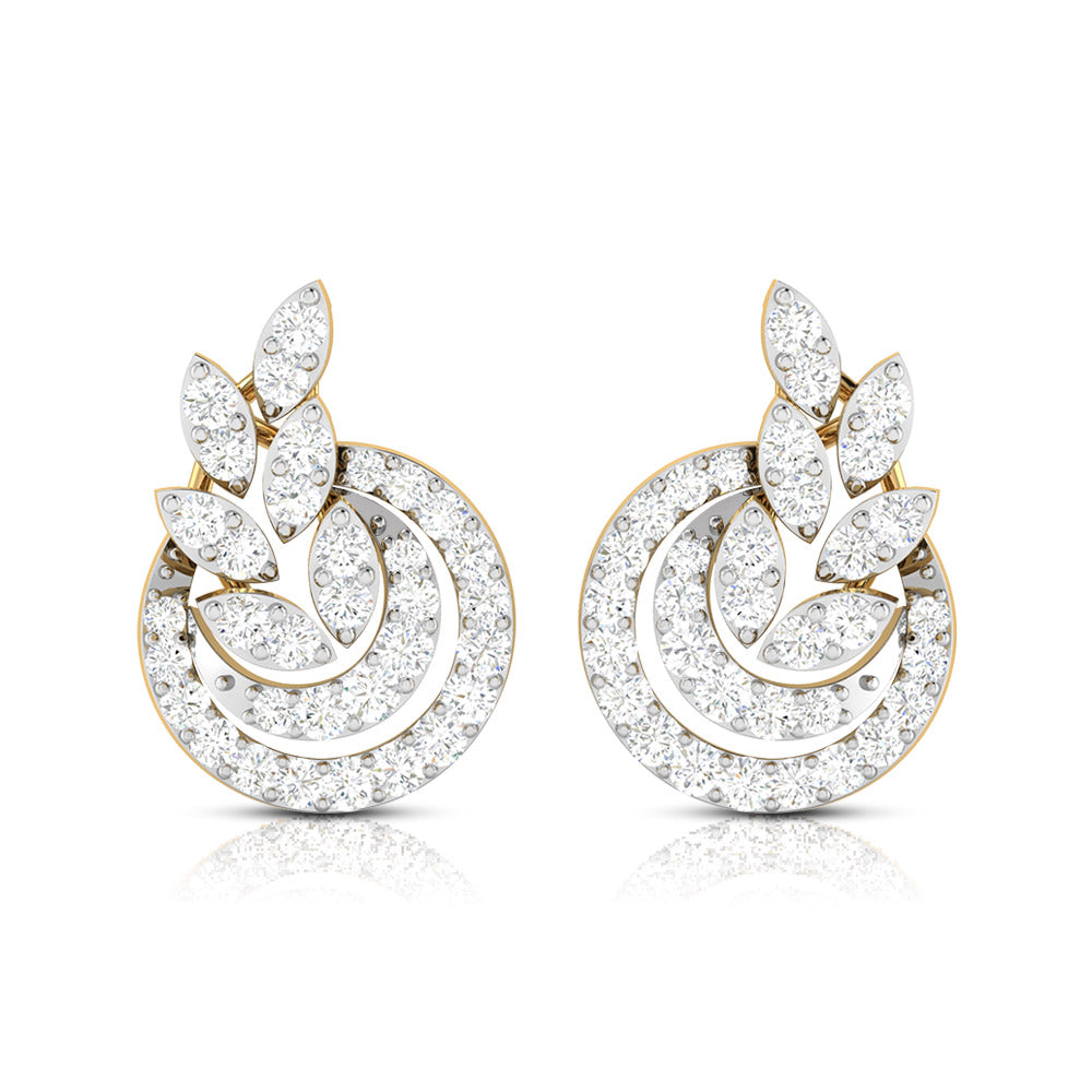 Fancy earrings design Stadium Lab Grown Diamond Earrings Fiona Diamonds