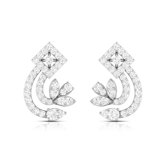 Latest earrings design Crawling Lab Grown Diamond Earrings Fiona Diamonds