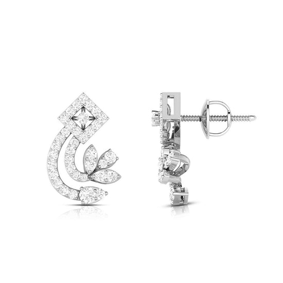 Latest earrings design Crawling Lab Grown Diamond Earrings Fiona Diamonds