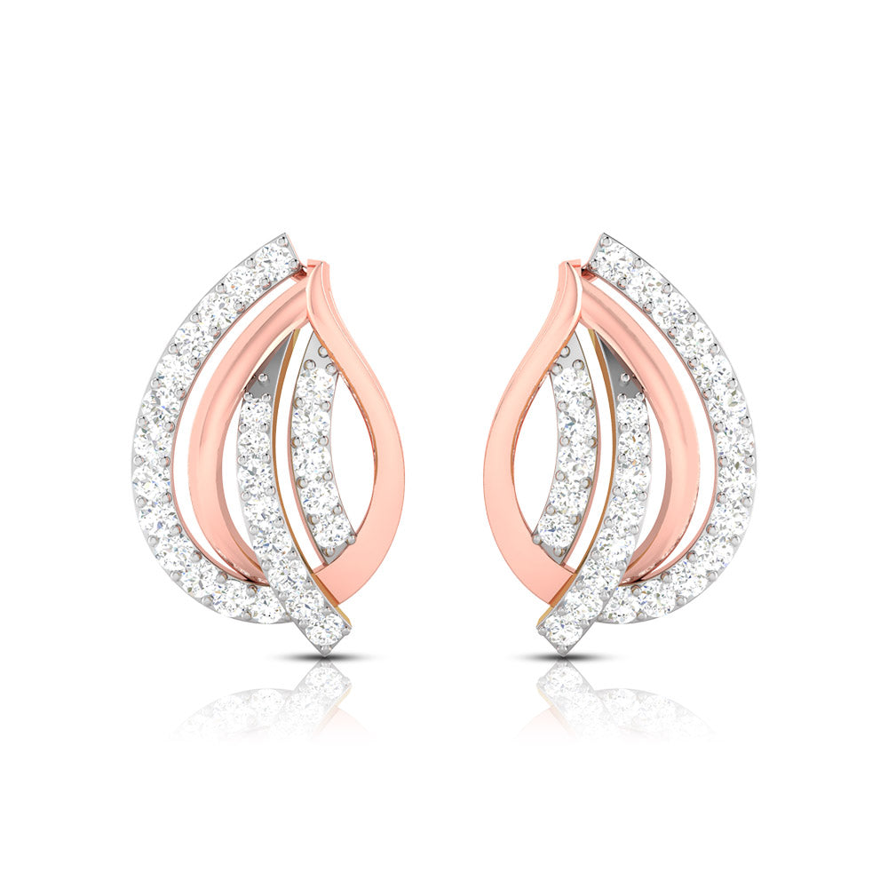 Daily wear earrings design Allotrope Lab Grown Diamond Earrings Fiona Diamonds