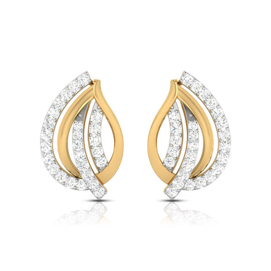 Daily wear earrings design Allotrope Lab Grown Diamond Earrings Fiona Diamonds