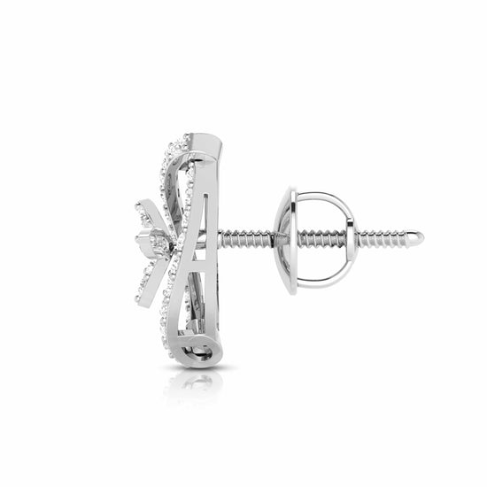 Small earrings design Elongated Lab Grown Diamond Earrings Fiona Diamonds