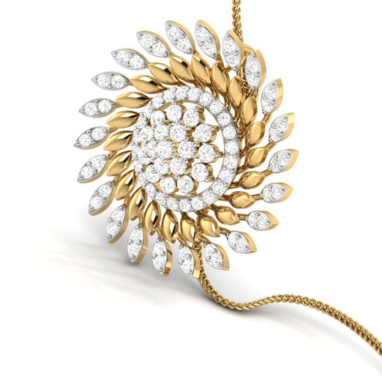 Soleil lab grown diamond pendant designs for female Fiona Diamonds