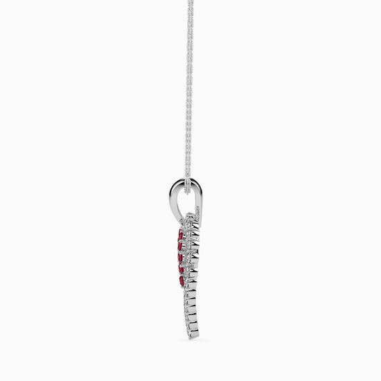 Glimpse modern lab grown diamond pendant design Fiona Diamonds