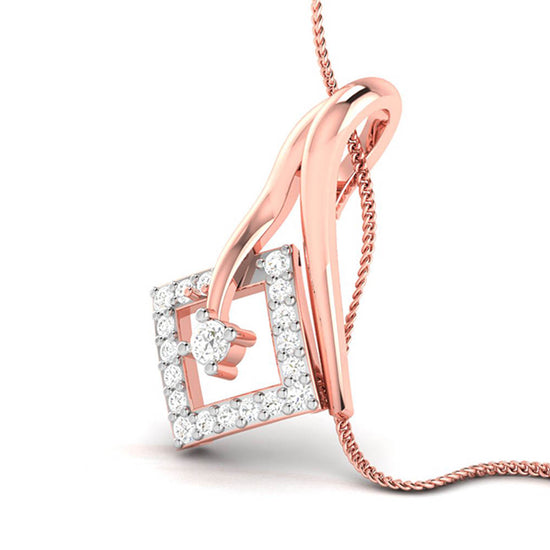 Held lab grown diamond pendant design for women Fiona Diamonds