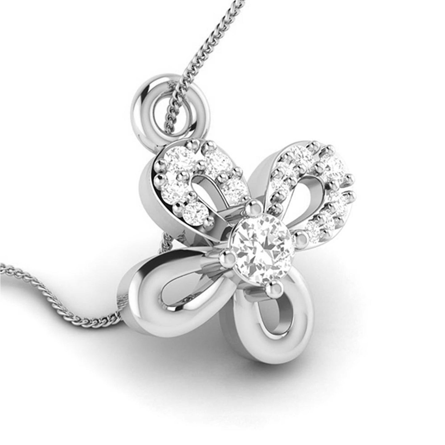 Uneven lab grown diamond pendant designs for female Fiona Diamonds