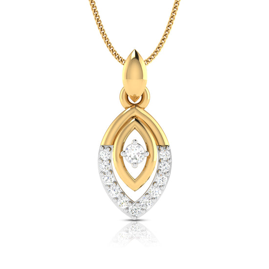 Nosedive modern lab grown diamond pendant design Fiona Diamonds