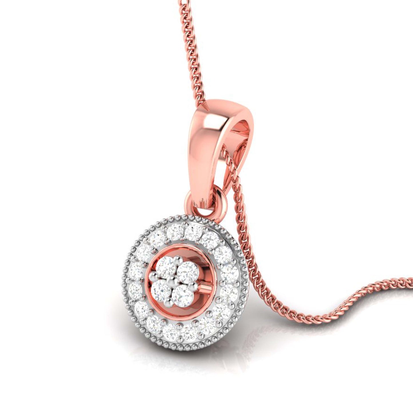 Fellowship modern lab grown diamond pendant design Fiona Diamonds