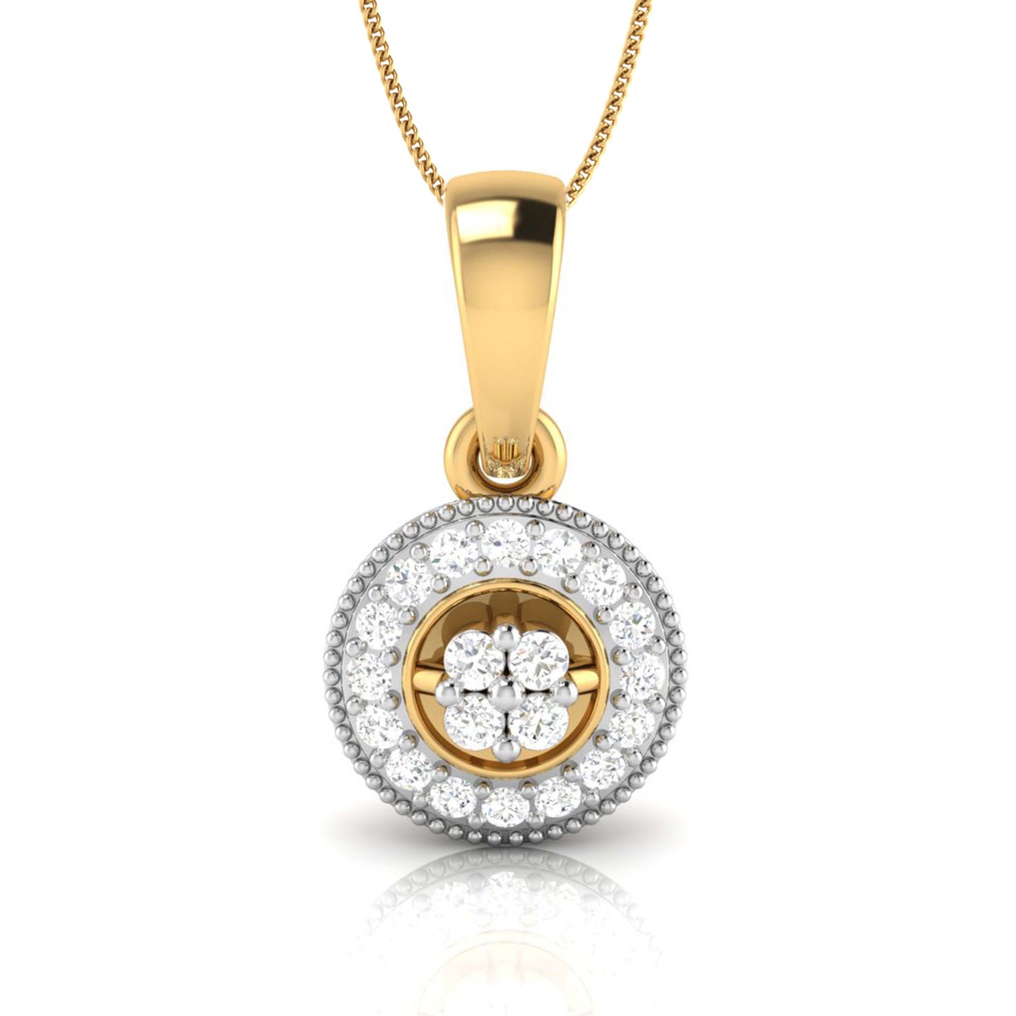 Fellowship modern lab grown diamond pendant design Fiona Diamonds