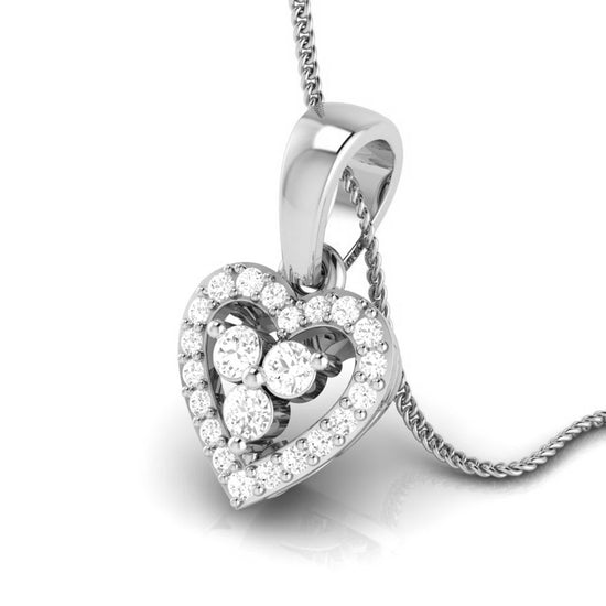 Blowsy modern lab grown diamond pendant design Fiona Diamonds