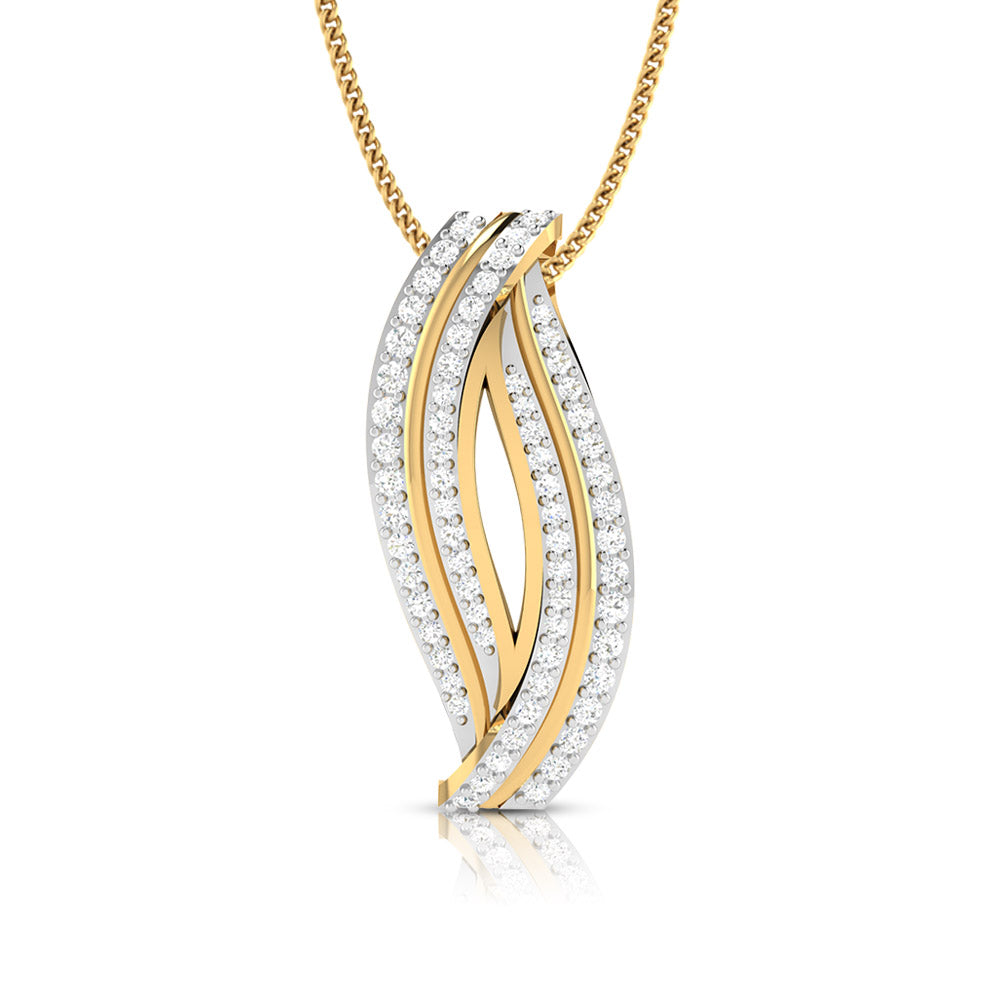 Snarl lab grown diamond pendant designs for female Fiona Diamonds