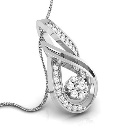 Gocce lab grown diamond pendant design for women Fiona Diamonds