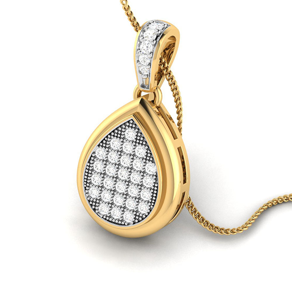 Anabela modern lab grown diamond pendant design Fiona Diamonds