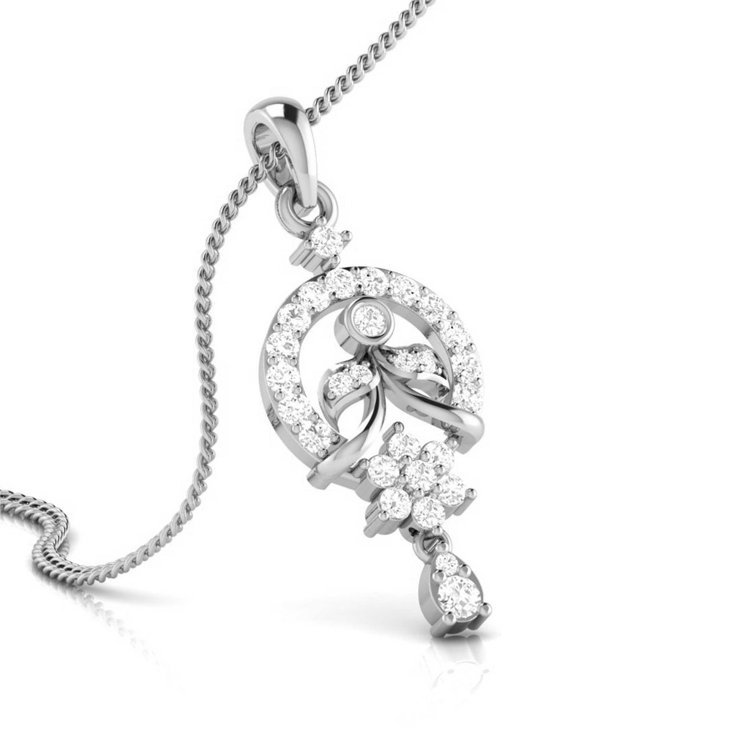 Qahira lab grown diamond pendant designs for female Fiona Diamonds