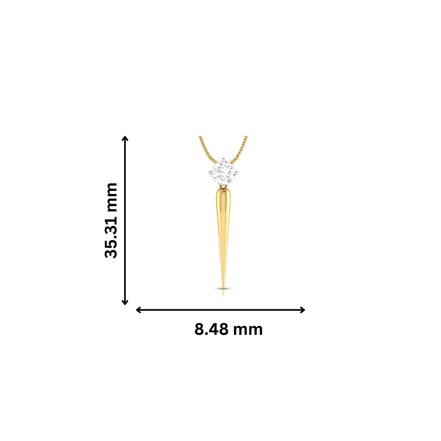 Passion modern lab grown diamond pendant design Fiona Diamonds