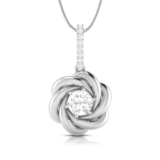 Fume modern lab grown diamond pendant design Fiona Diamonds