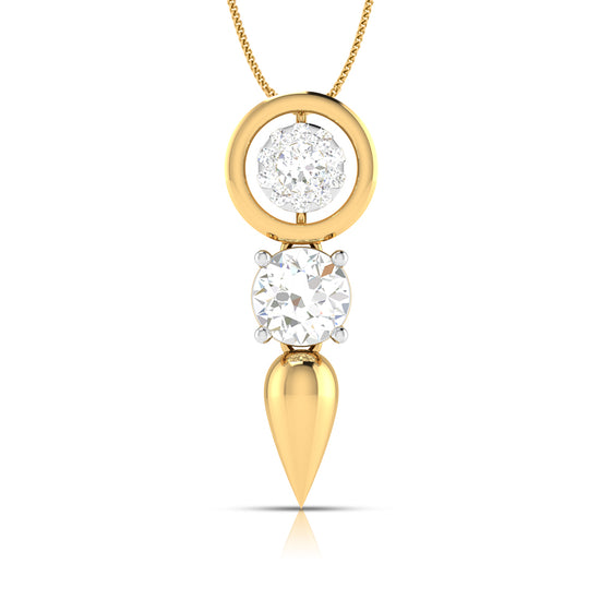 Brlliance Round unique lab grown diamond pendant design Fiona Diamonds