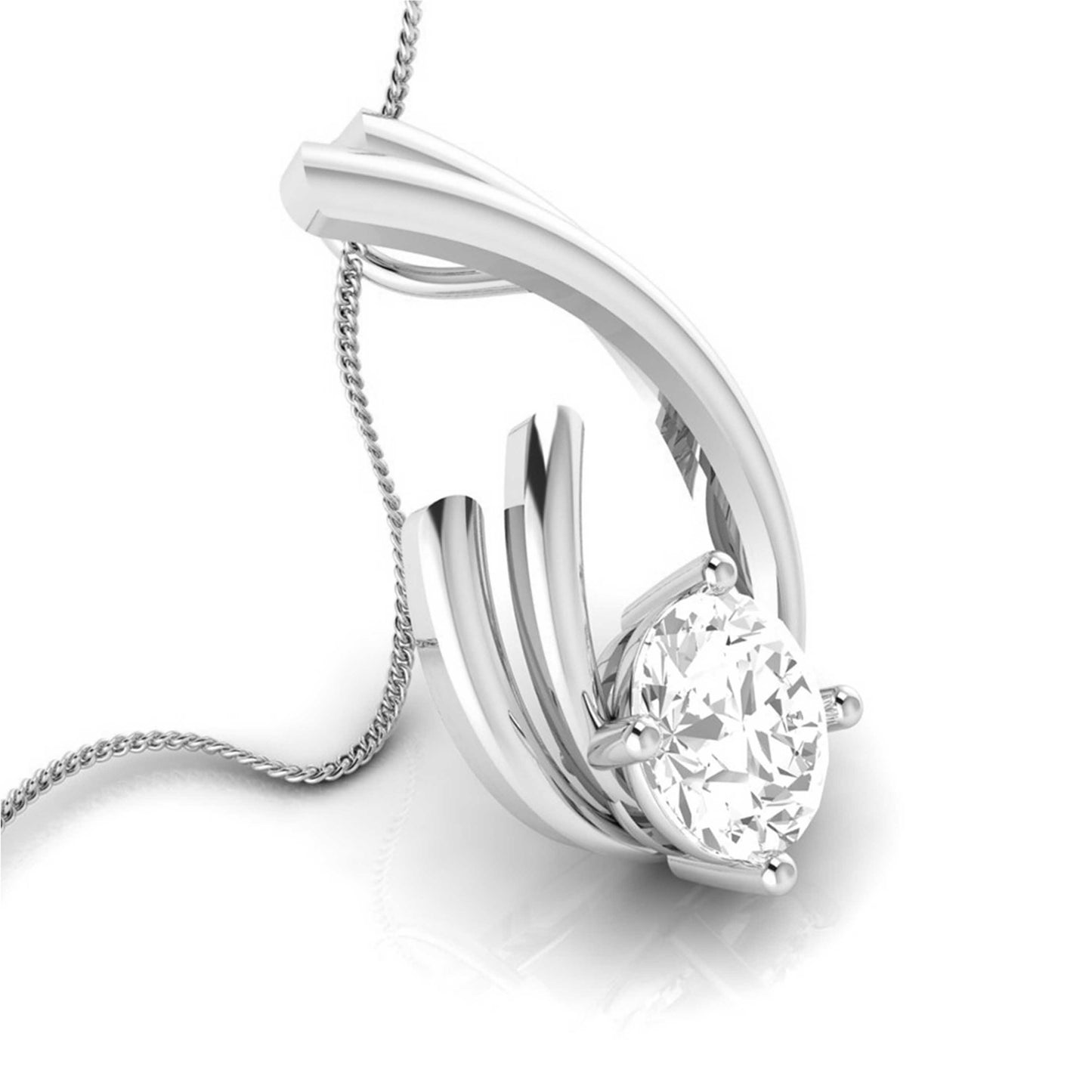 Coruscation lab grown diamond pendant design for women Fiona Diamonds