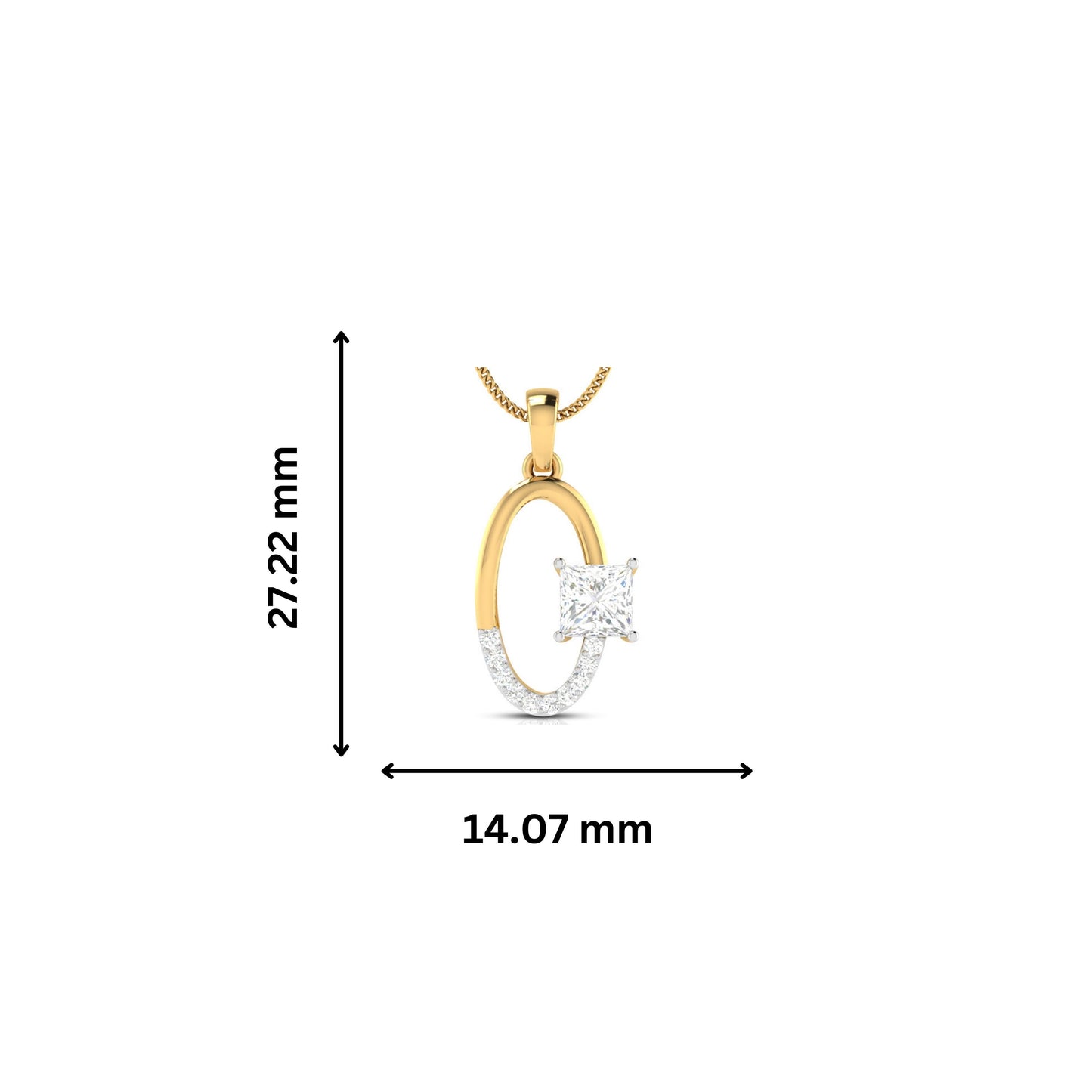 Menace lab grown diamond pendant design for women Fiona Diamonds