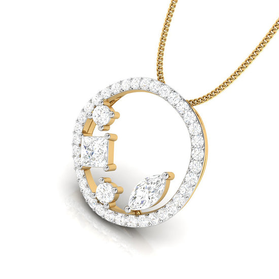 Helicoid lab grown diamond pendant design for women Fiona Diamonds