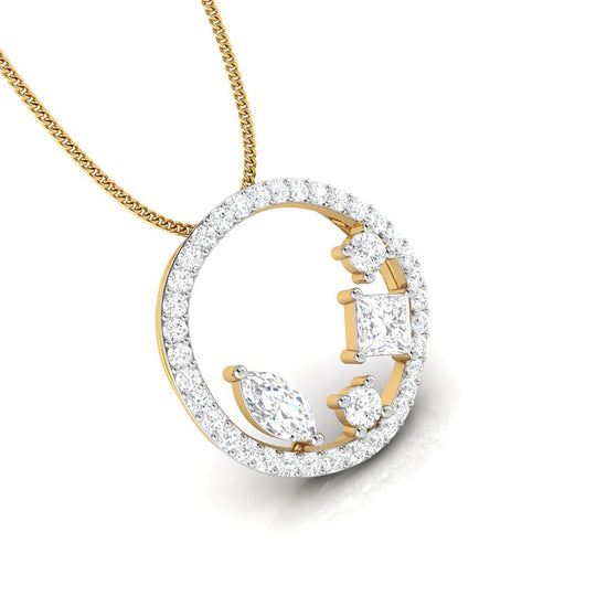 Helicoid lab grown diamond pendant design for women Fiona Diamonds