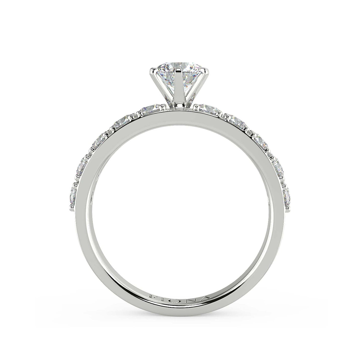 Onset 1ct Round Lab Diamond Ring - Fiona Diamonds - Fiona Diamonds