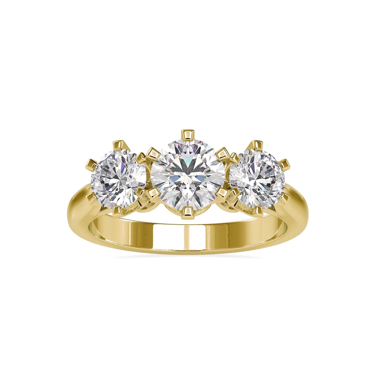 Three Stone Halo Engagement Ring | CR179 | Icing On The Ring