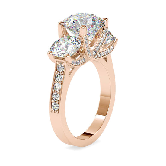 3 Stone Rings Collection Elizabeth Lab Grown Diamond 3 Stone Ring Fiona Diamonds