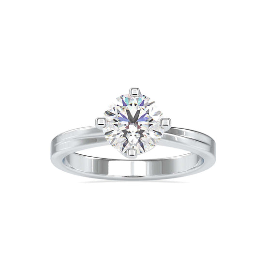 Solitaire Engagement Lab Diamond Ring 18 Karat white Gold Sparkle Lab Diamond RingFiona Diamonds