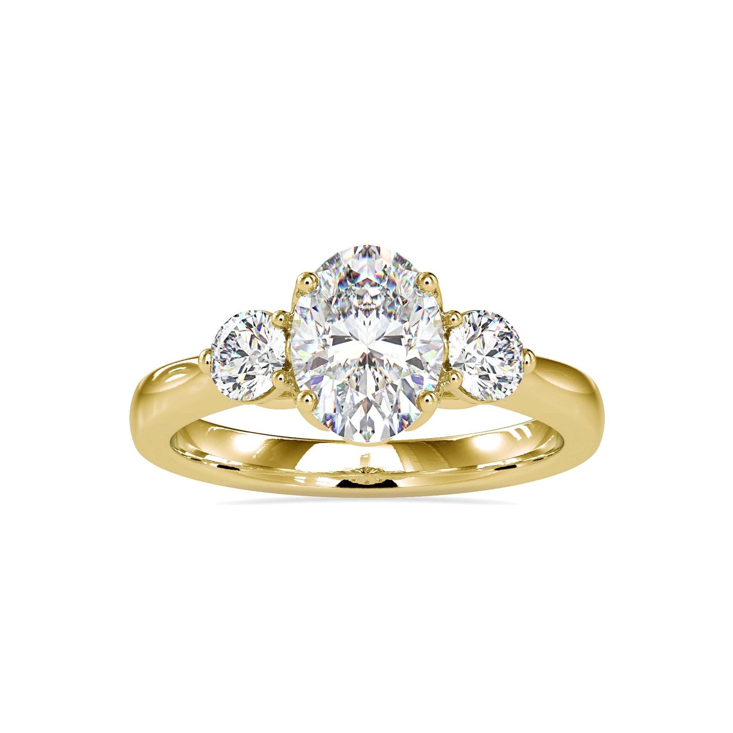 Three Stone Semi Mount Engagement Rings | Diamond Ring Settings UK