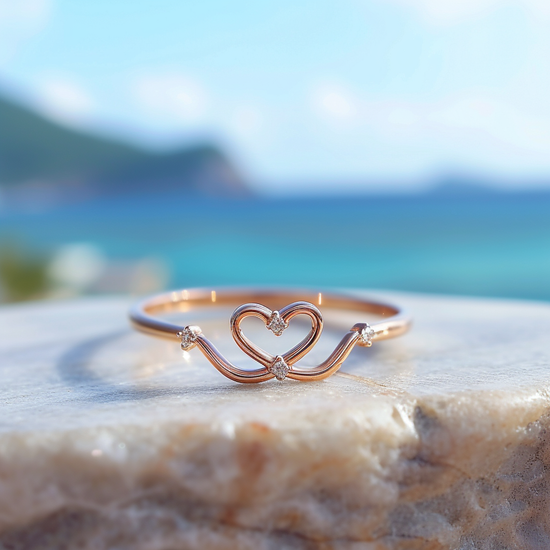 Cupid lab grown diamond ring sleek ring Fiona Diamonds