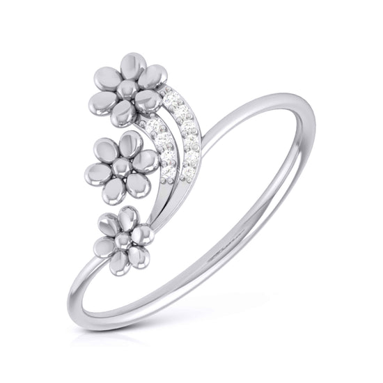 Floare lab grown diamond ring sleek ring Fiona Diamonds