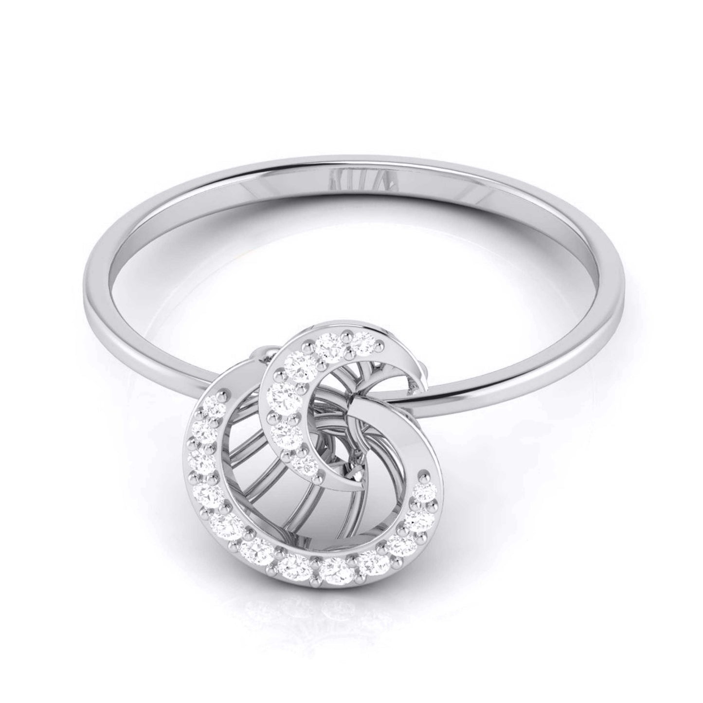 Revolution lab grown diamond ring simple round ring design Fiona Diamonds