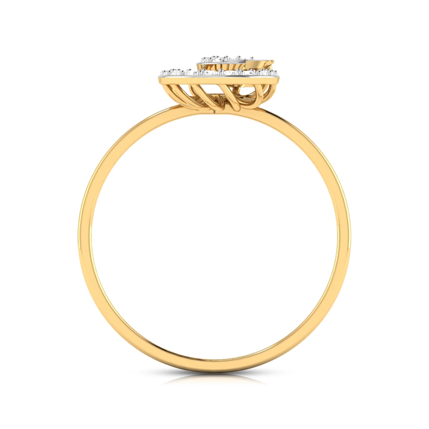 Revolution lab grown diamond ring simple round ring design Fiona Diamonds