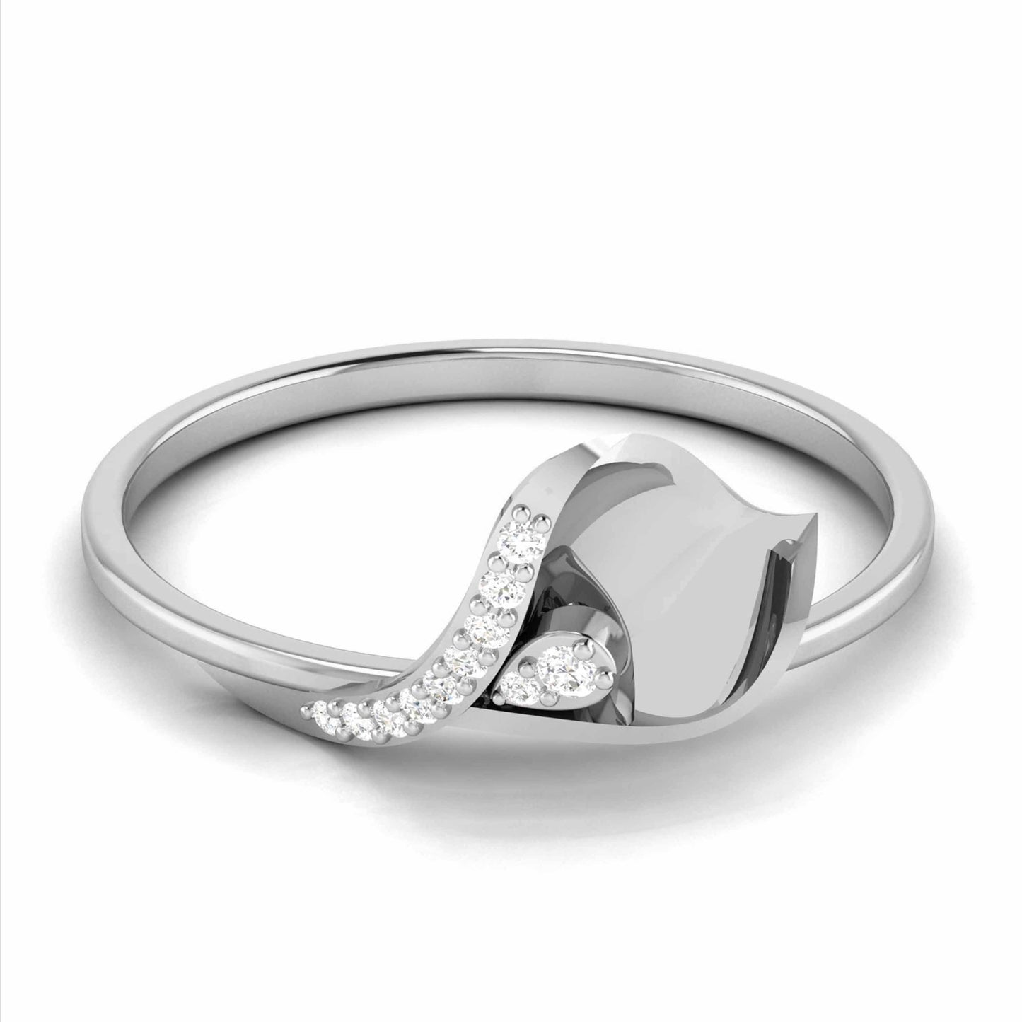 Calamus lab grown diamond ring simple round ring design Fiona Diamonds