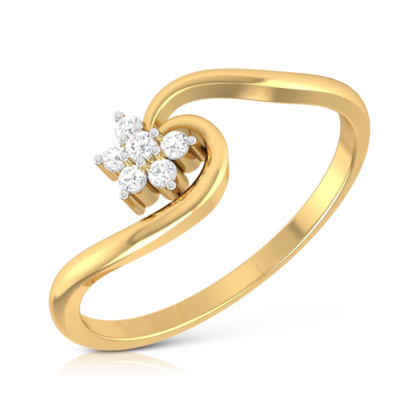 Tournesol lab grown diamond ring simple round ring design Fiona Diamonds