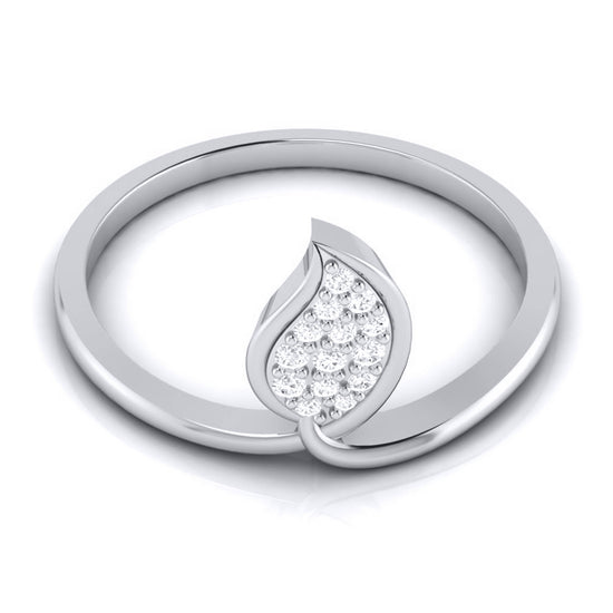 Hoja lab grown diamond ring unique ring design Fiona Diamonds