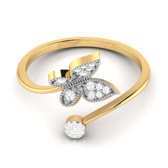 Butterfingers lab grown diamond ring trendy ring design Fiona Diamonds