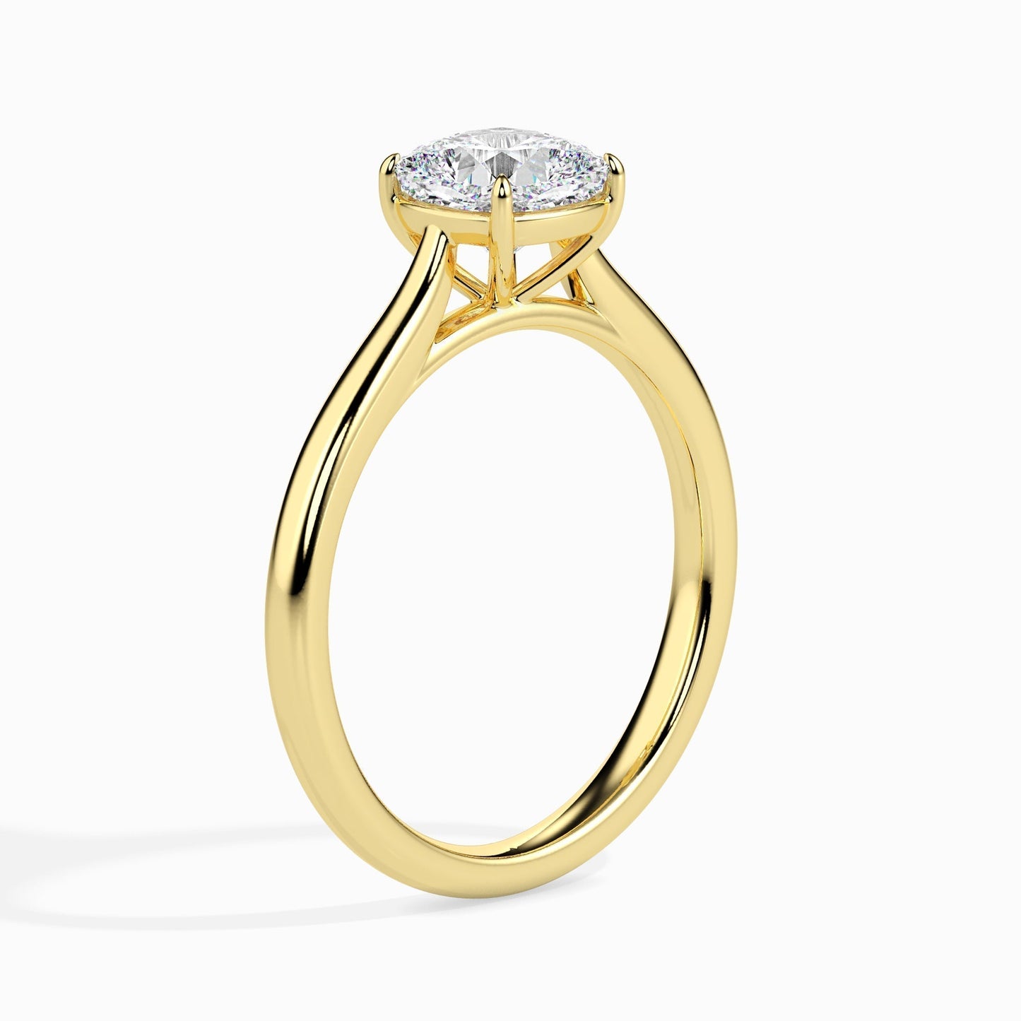 1ct Cushion Lab Diamond Dream Solitaire Ring - Fiona Diamonds - Fiona Diamonds