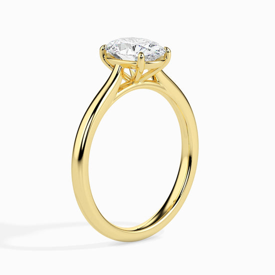 1.5ct Oval Lab Diamond Evelyn Solitaire Ring - Fiona Diamonds - Fiona Diamonds