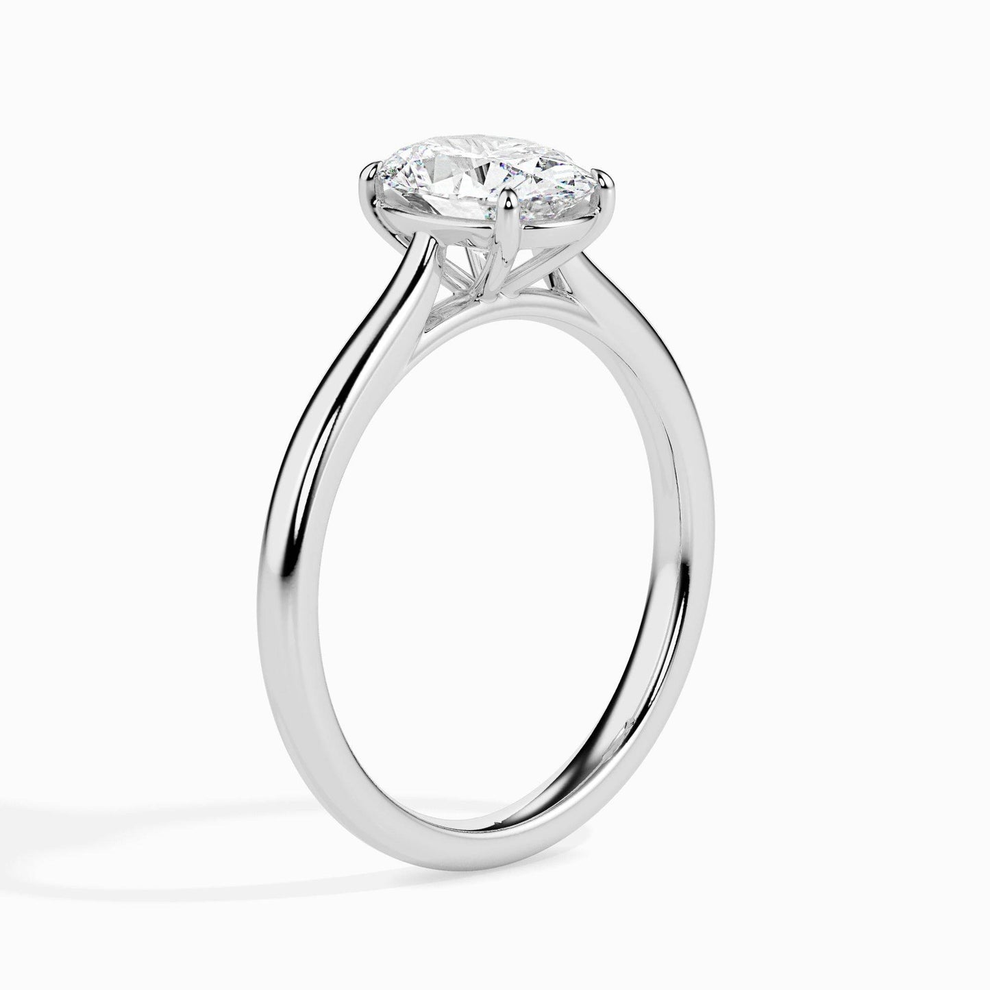 1.5ct Oval Lab Diamond Evelyn Solitaire Ring - Fiona Diamonds - Fiona Diamonds