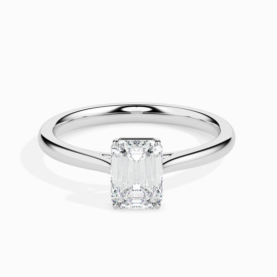 1ct Emerald Lab Diamond Dreamy Solitaire Ring - Fiona Diamonds - Fiona Diamonds