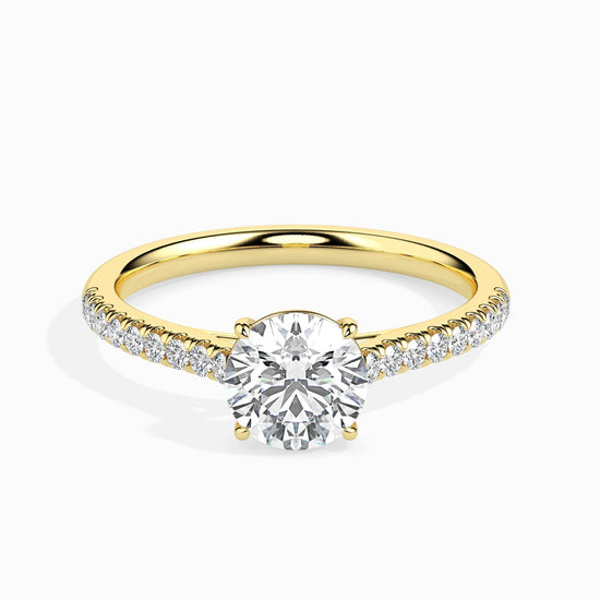 2ct Round Lab Diamond Wed Solitaire Ring - Fiona Diamonds - Fiona Diamonds