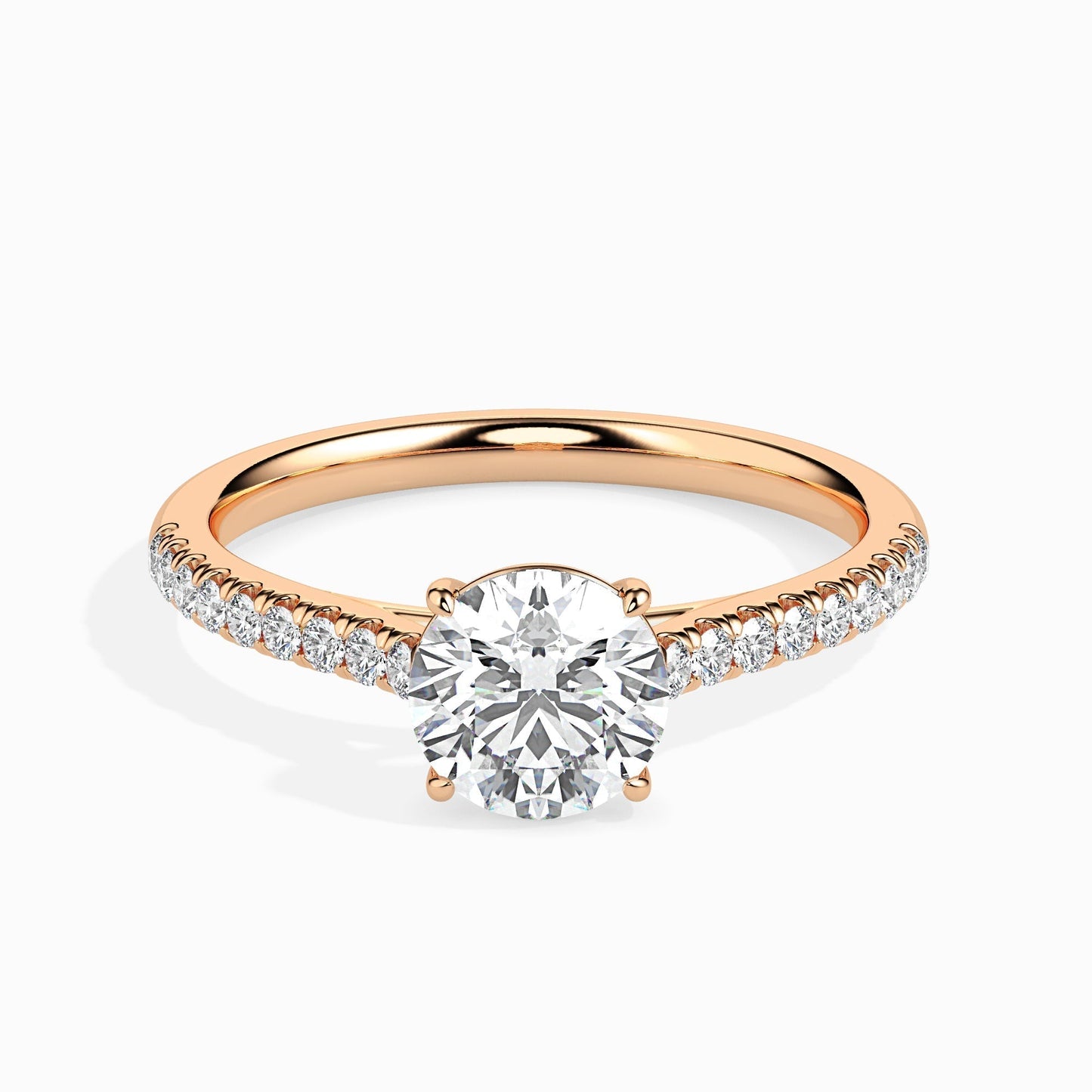 2ct Round Lab Diamond Wed Solitaire Ring - Fiona Diamonds - Fiona Diamonds