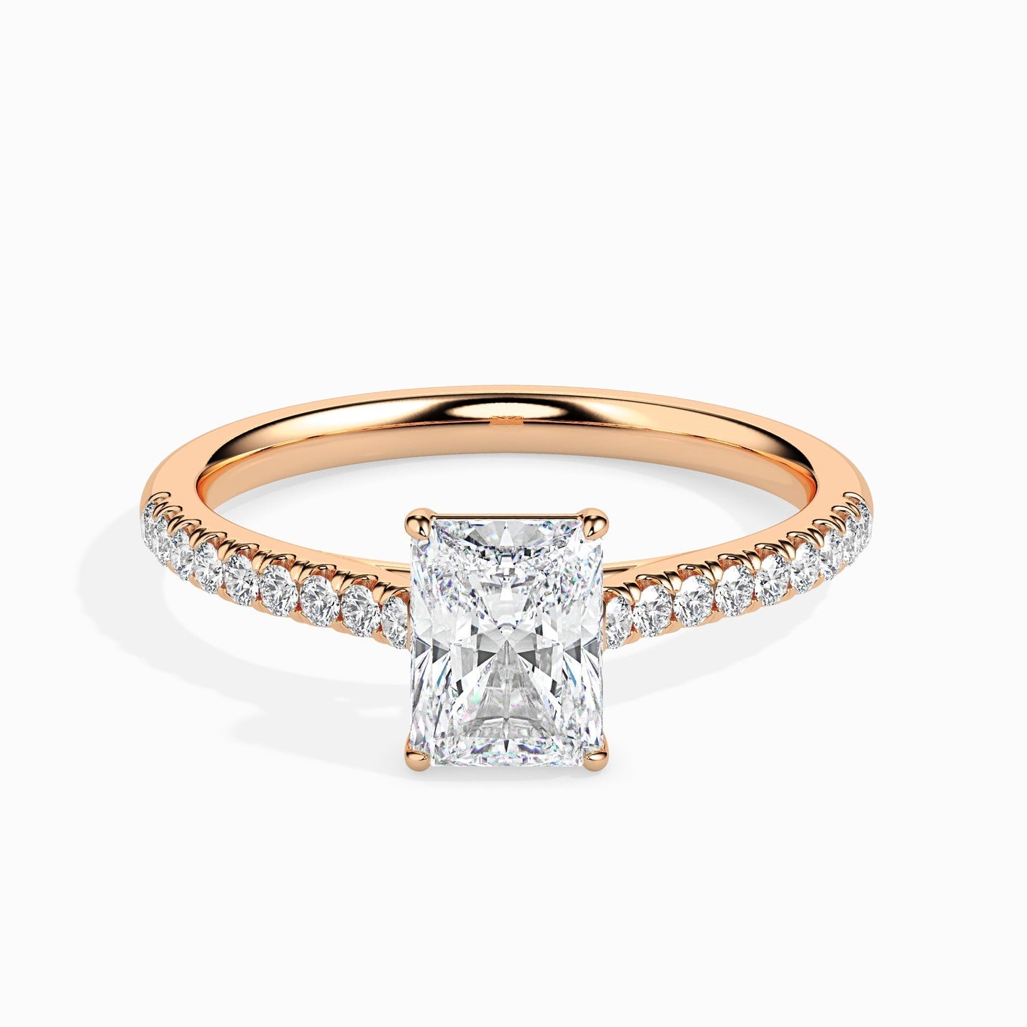 1ct Rediant Lab Diamond Waver Solitaire Ring - Fiona Diamonds - Fiona Diamonds